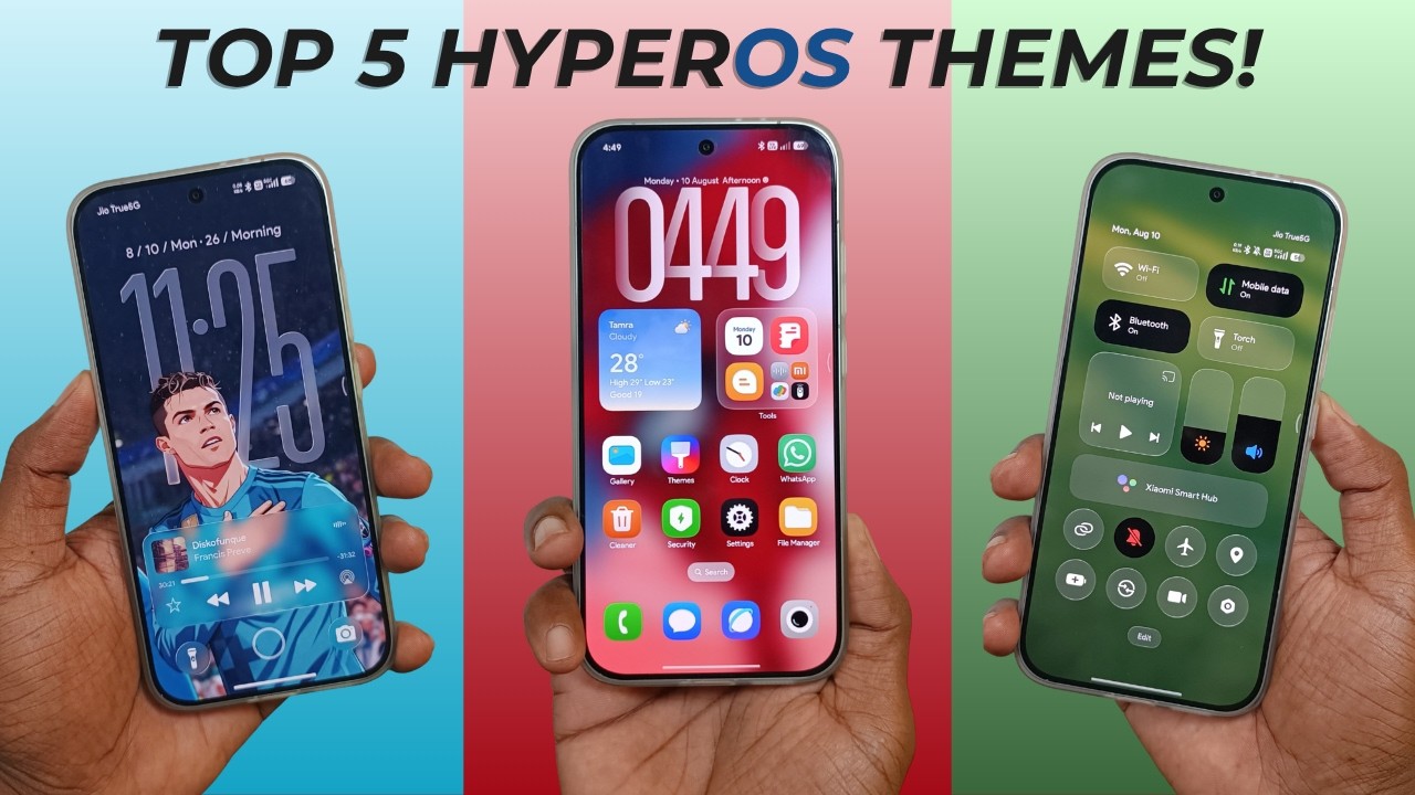 Top 5 Best HyperOS Themes You Must Have on Xiaomi (HyperOS 3/2/1)