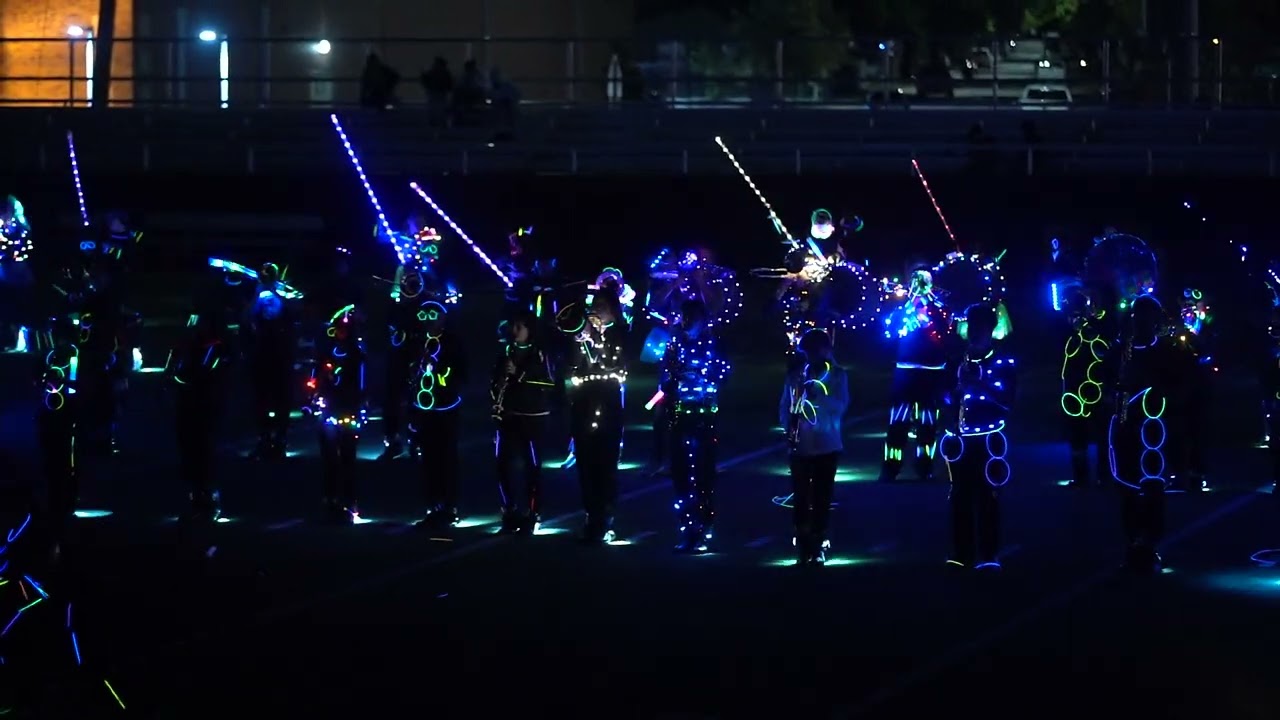 North Kansas City High School Marching Band Annual Light Show from Oct. 6, 2023