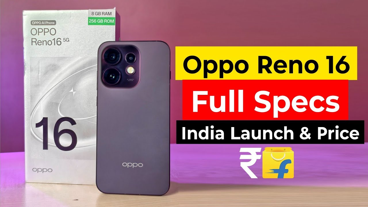 Oppo Reno 16 5G: полные характеристики и цена в Индии | Дата выхода Oppo Reno 16 в Индии