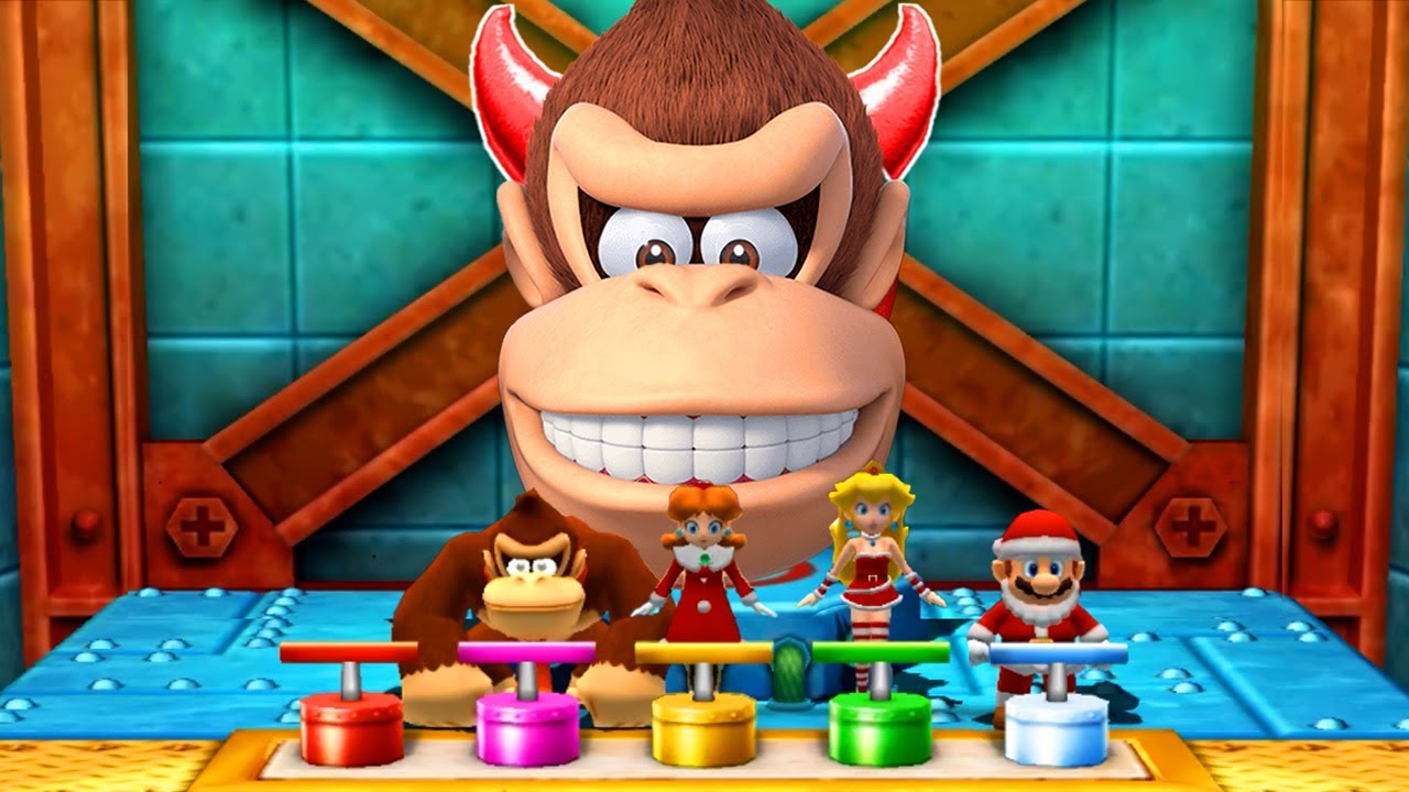 【マリオパーティ100ミニゲームコレクション】ミニゲームマリオVsドンキーコングVsピーチVsデイジー(最強CPU｢たつじん」)