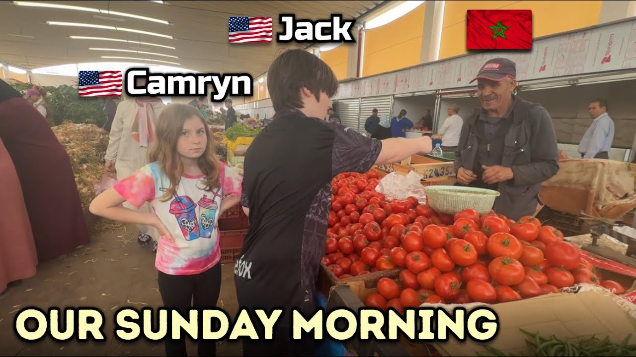 American Family goes to Local Market in MOROCCO 🇲🇦