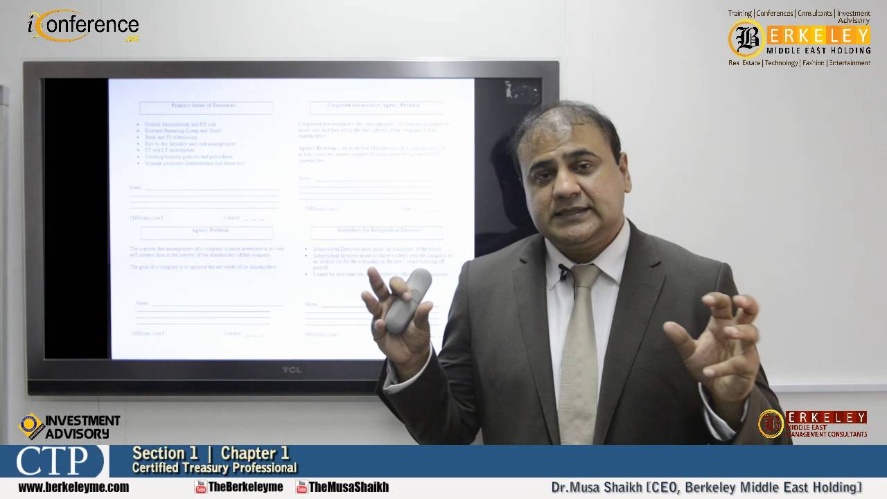 Section 1 | Chapter 1 | Certified Treasury Professional | CTP