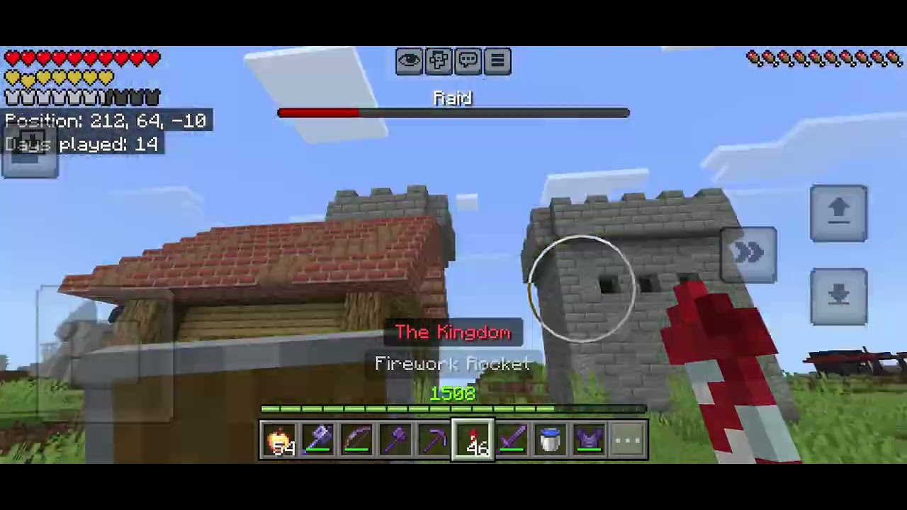Fighting a raid part 2 (my new world)