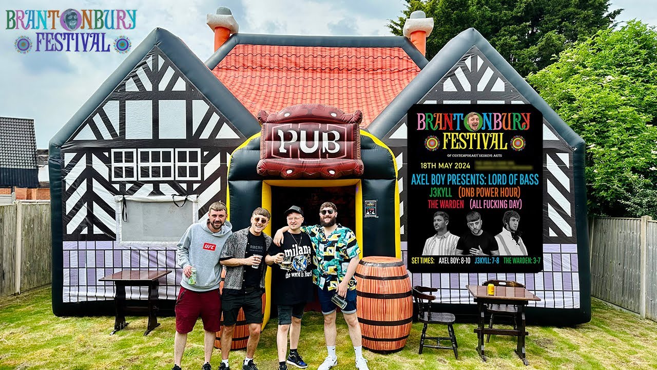 WE HELD A RAVE IN AN INFLATABLE PUB! | BRANTONBURY FESTIVAL