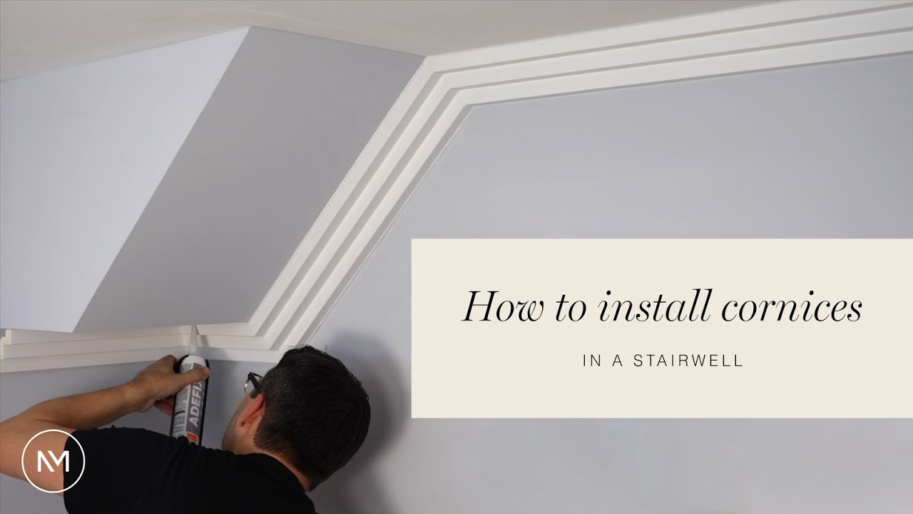 How to professionally install NOËL & MARQUET cornices in a stairwell