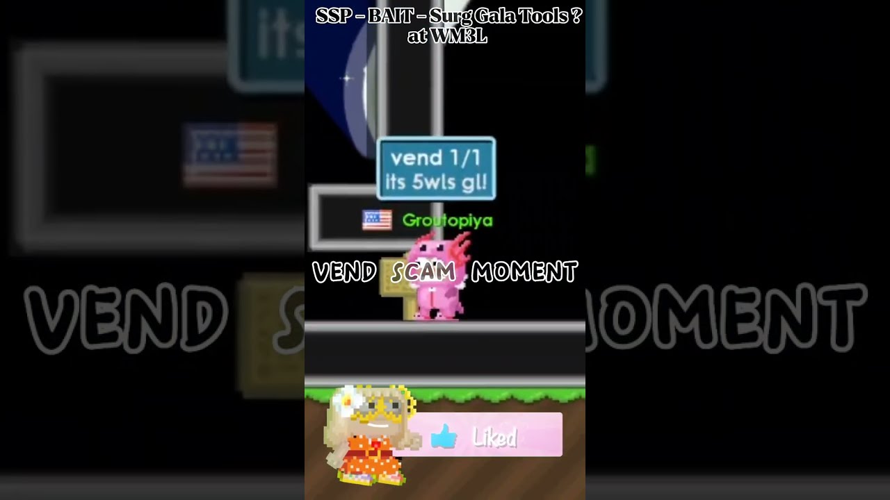Vend Scam Moment 🗿 || Growtopia Short Video