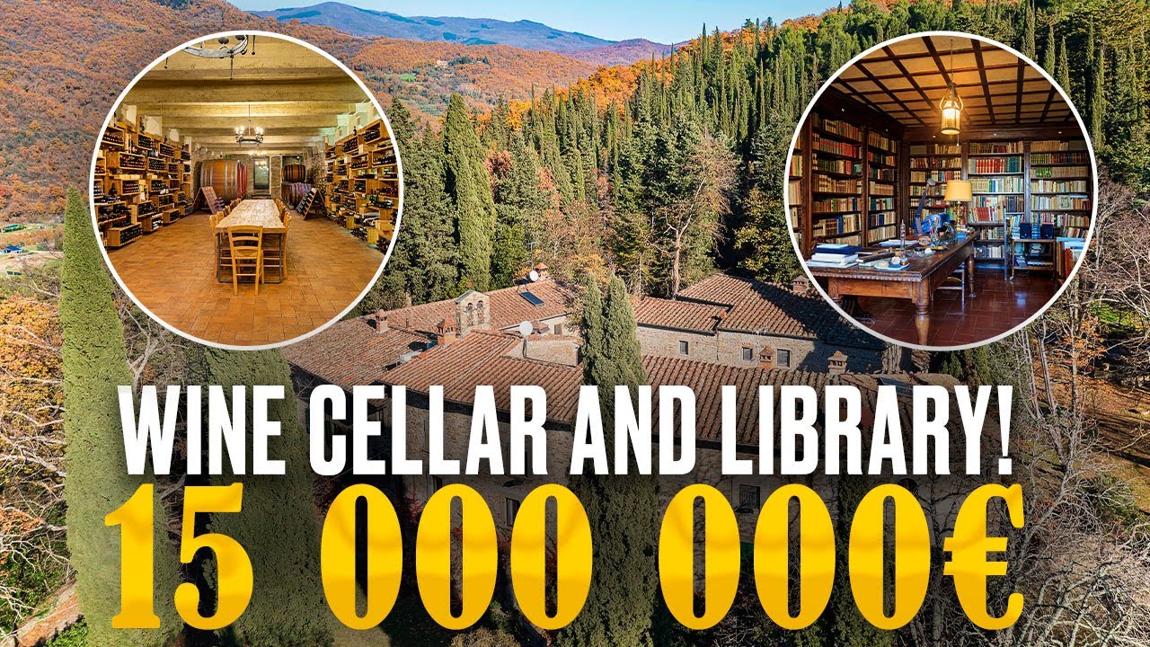 Tuscany's Hidden Gem: A Luxury Villa with a Historic Library & Wine Cellar! 🍷📚