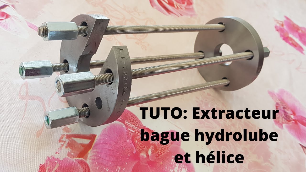 TUTO: Comment extraire bague hydrolube et hélice avec un outil maison sans retirer l'arbre !