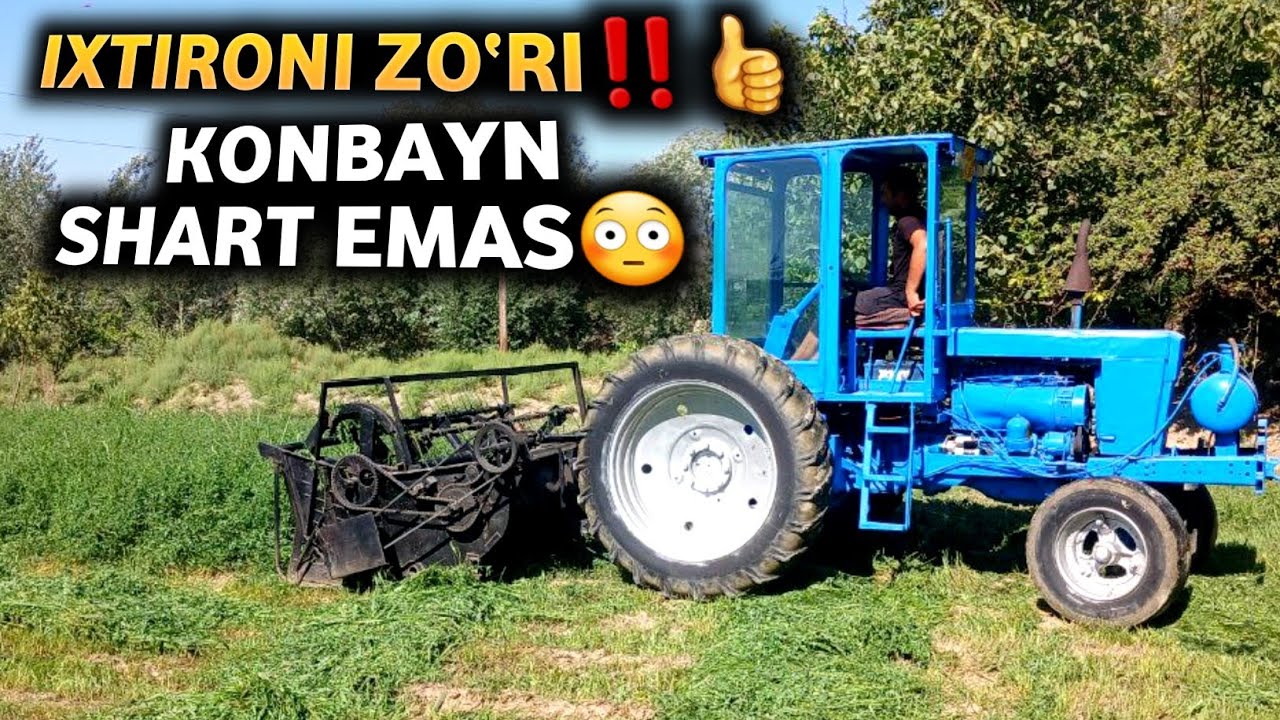 📢МАНА МАХОРАТ👏 ЭНДИ КОМБАЙН ШАРТМАС‼️  БЕДА ЎРАДИГАН ТРАКТОР ЯСАЛИБДИ✅