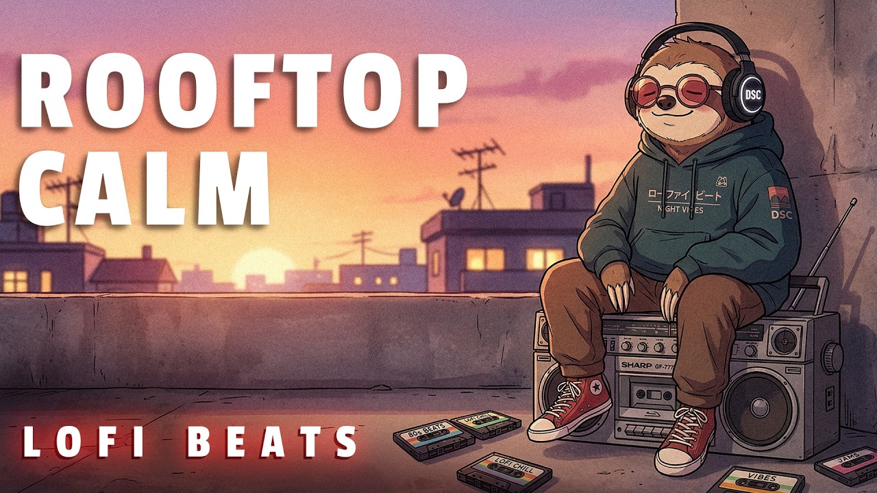 Rooftop Calm 🌆  Lofi Beats for Late Night Focus & Quiet Study