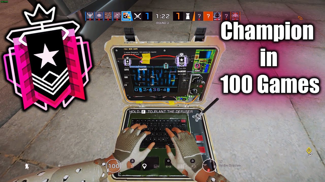 Getting Champion in less than 100 Games?! - Rainbow Six Siege