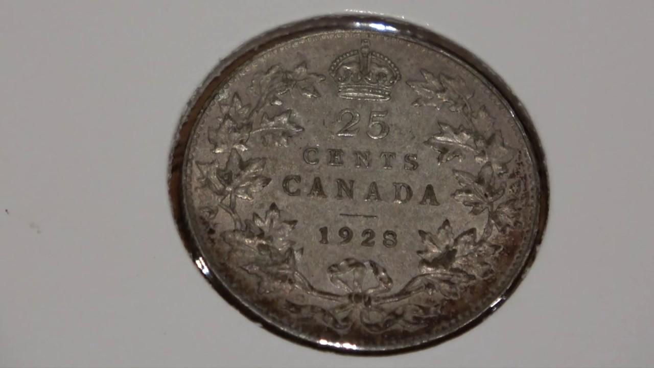 Canada 1928 Quarter - 80% Silver