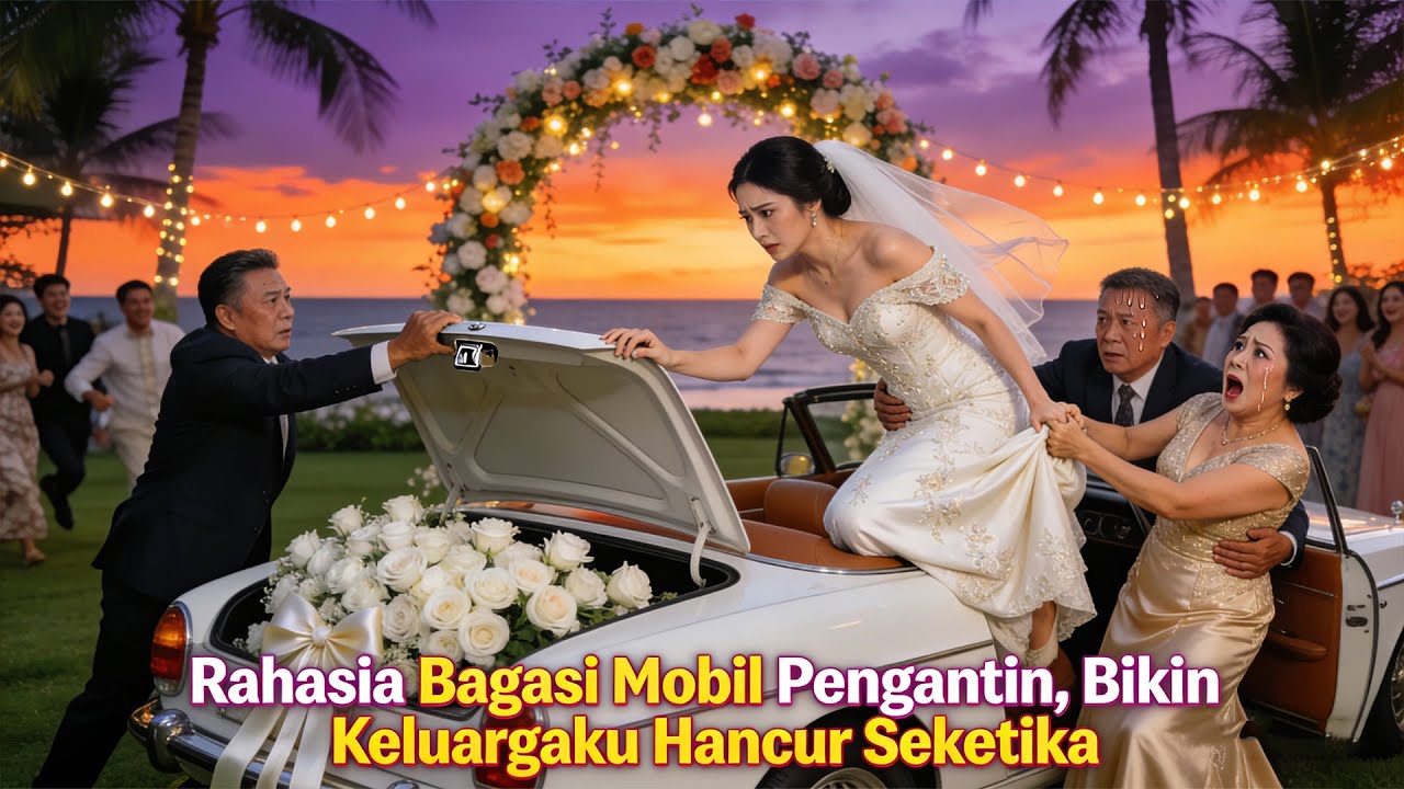 😲😲😲Setelah bagasi mobil pengantin dibuka, rahasia orang tua terbongkar.#full #drama