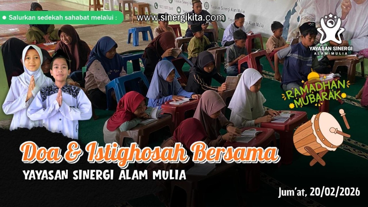 Dzikir, Doa Jum'at dan Buka Bersama Santri Binaan Yayasan Sinergi Alam Mulia | Jum'at, 20/02/2026