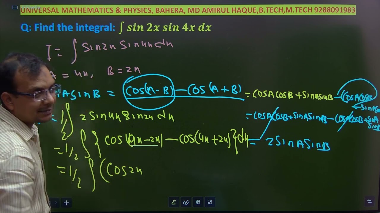 Integration ∫ sin2x sin4x dx