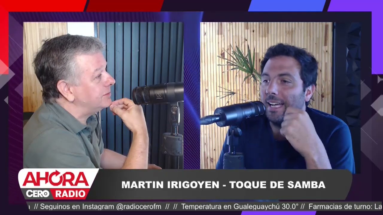 Martin Irigoyen, el Director de Toque de Samba en  Ahora o Nunca