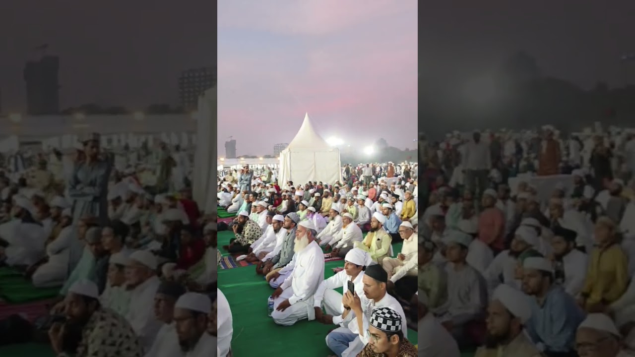Sunni dawateislami Wadienoor aazad maidan aazane magrib #wadienoor#ijtema#sunniijtema
