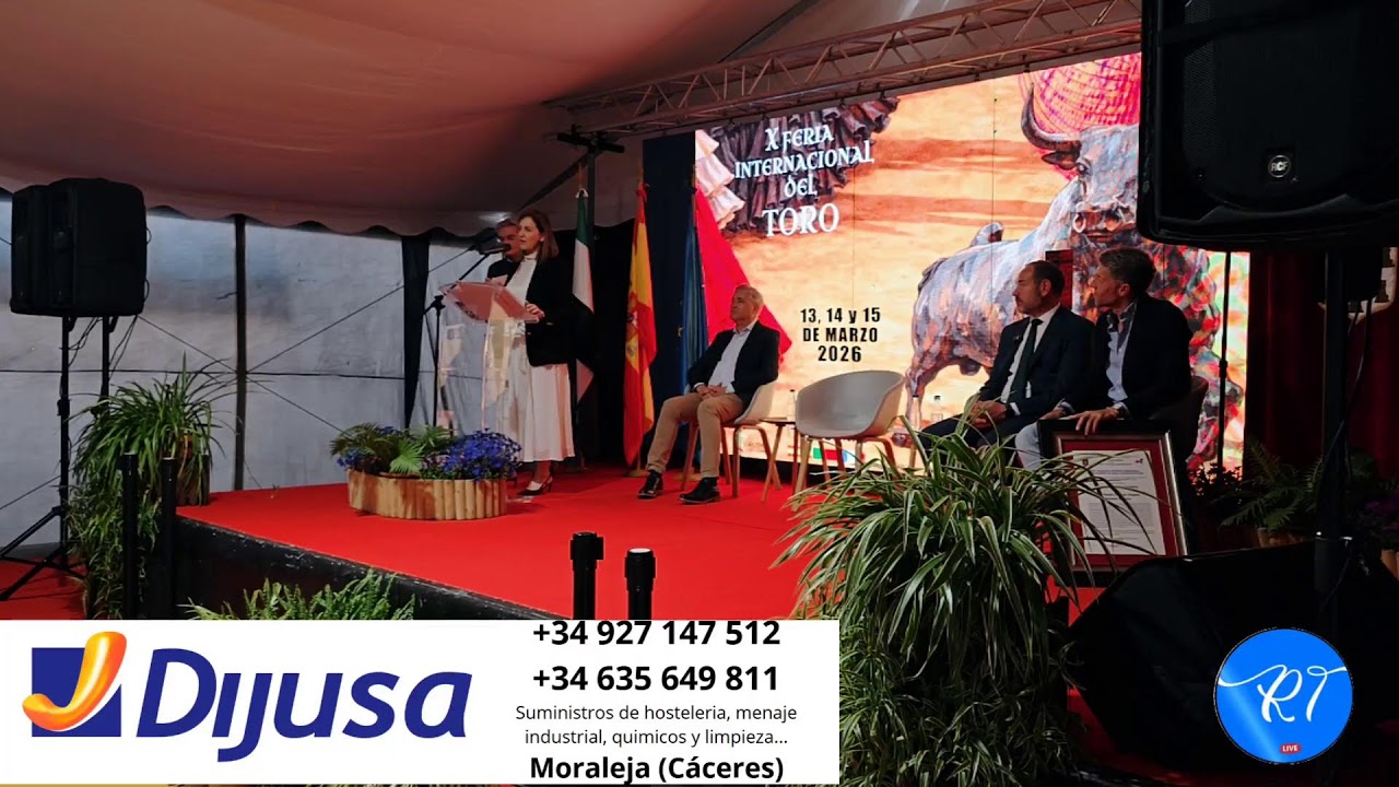 Feria del toro de Coria inauguración.