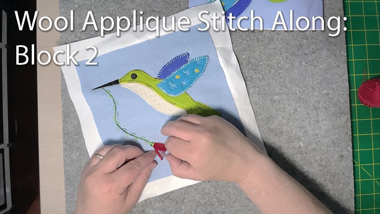 Wool Applique Stitch-Along (Block Two)