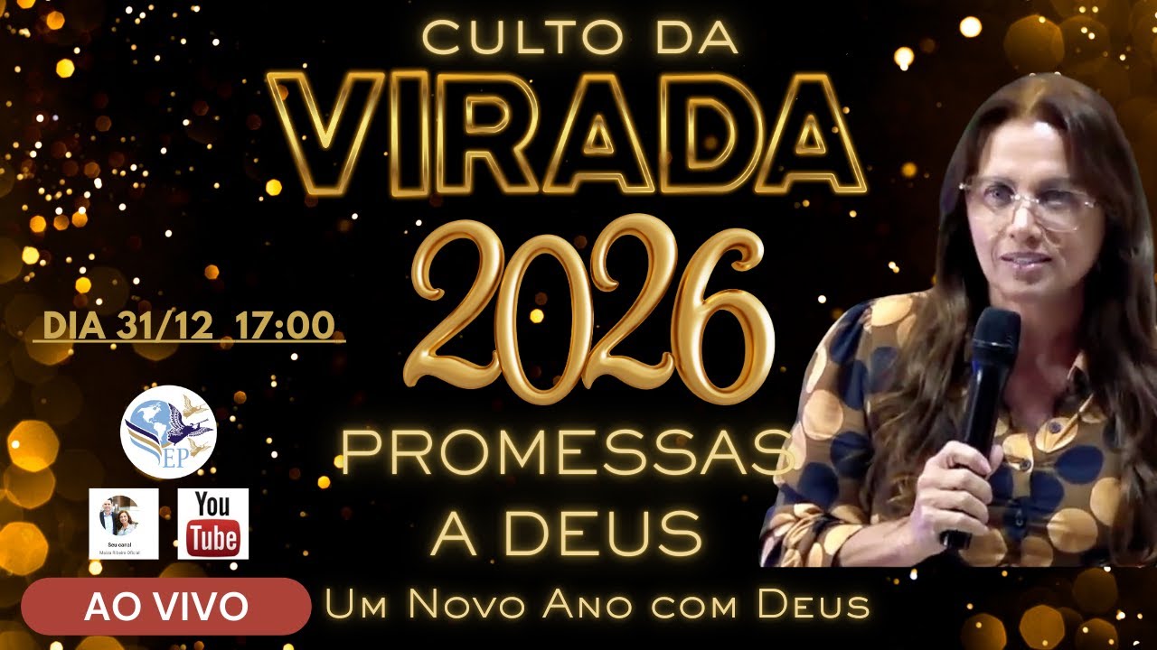 PROMESSAS A DEUS / CULTO DA VIRADA 2026 / UM NOVO ANO COM DEUS / MAIZA RIBEIRO