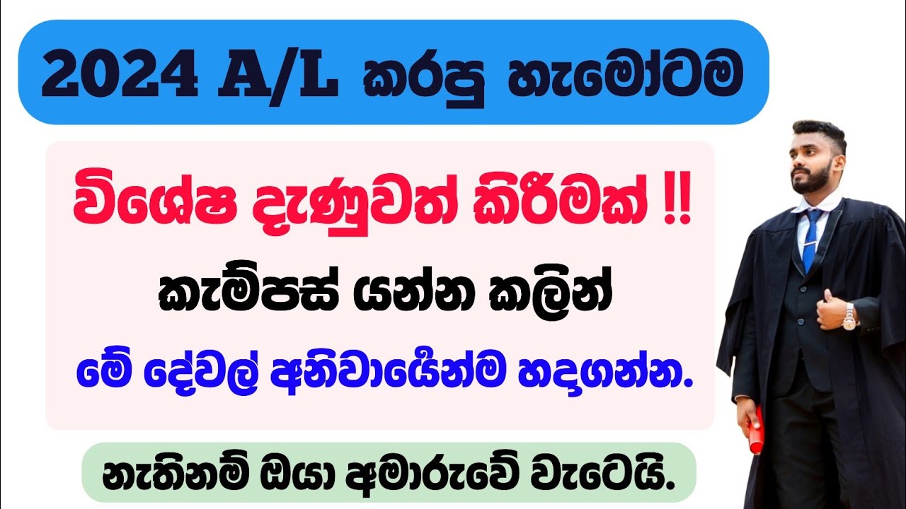 2024 A/L අය කැම්පස් යන්න කලින් මේක බලන්න! |Top Skills to Learn Before Entering University