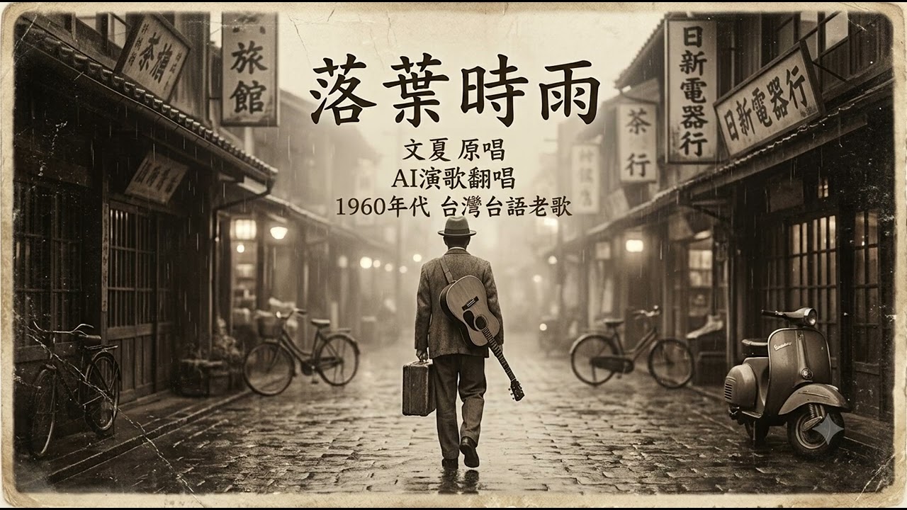 落葉時雨 - 文夏 原唱｜應網友點播 AI 演歌重製版｜唱出老一輩離鄉背井的浪子心聲