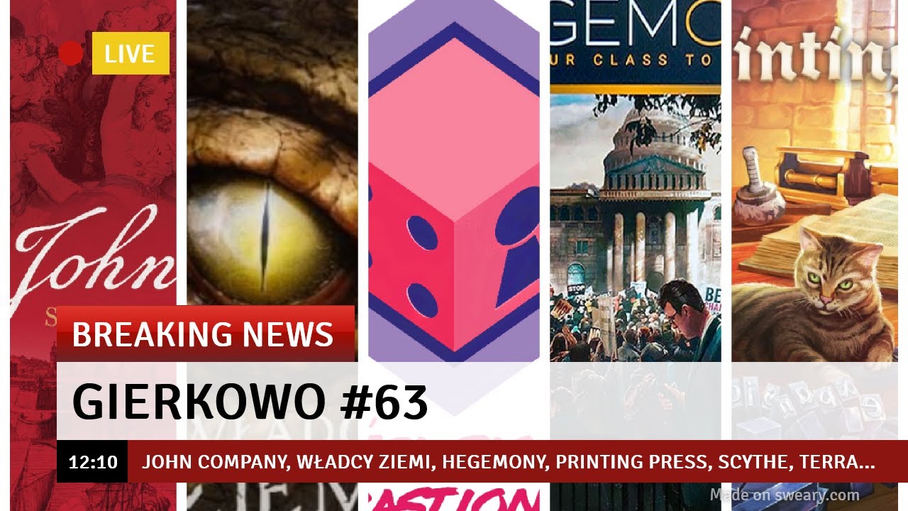 Gierkowo #63 - John Company, Władcy Ziemi, Hegemony, Printing Press, Scythe, Terra...