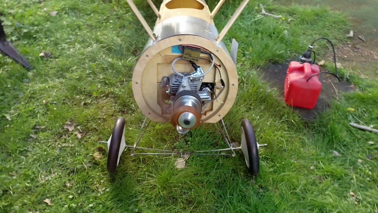 ZG62  with Mick Reeves Torquemaster testrun in 1/3 BUSA Sopwith Pup