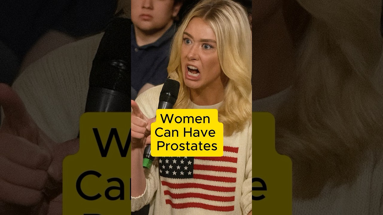 Charlie Kirk debates feminist over women having prostates #debate #charliekirk