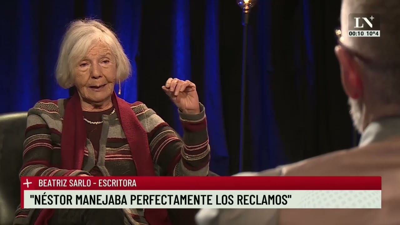 Beatriz Sarlo con Luis Novaresio: 
