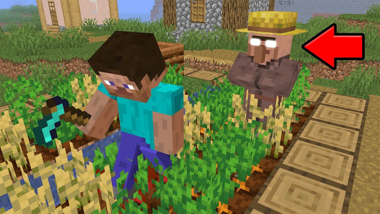 Never steal a Villager's crops... (Scary Minecraft Video)
