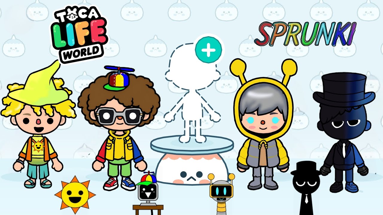 Drawing Sprunki but human: in Toca Boca -Sprunki Mix: fun time part 2