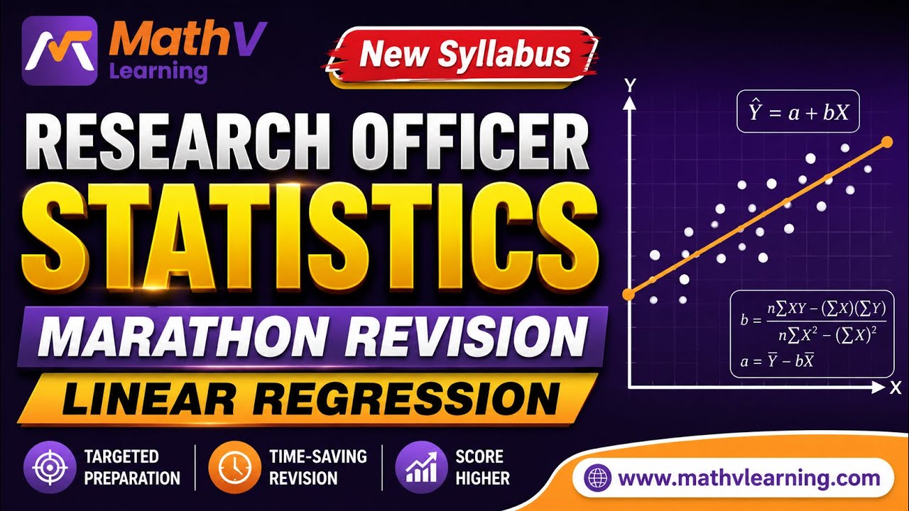 Research Officer Statistics Marathon Revision | Linear Regression | New Syllabus 2026 | Kerala PSC