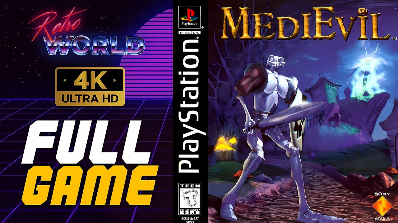 Medievil (PS1) | 100% All Chalices | Playstation Longplay | No Commentary 4K