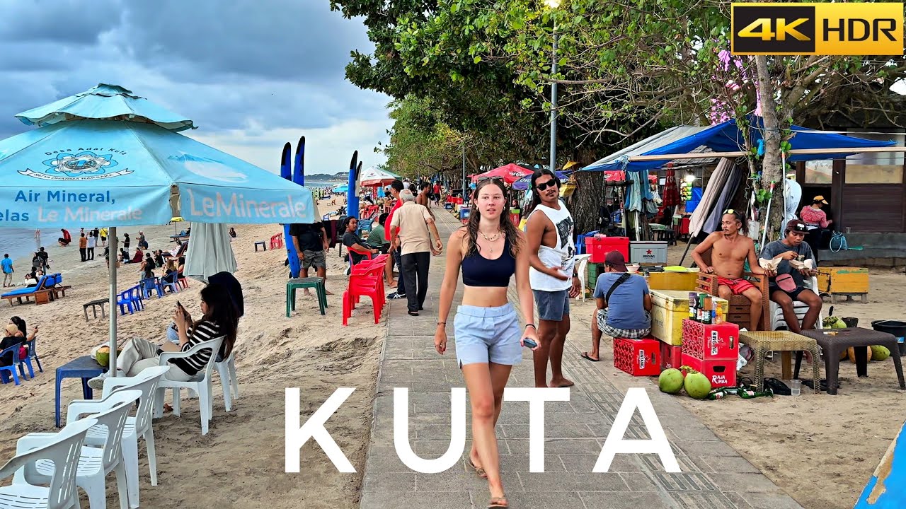 Exploring 🇲🇨 Kuta&rsquo;s Coastal Charm I Bali&rsquo;s Beachside Beauty [4K HDR]
