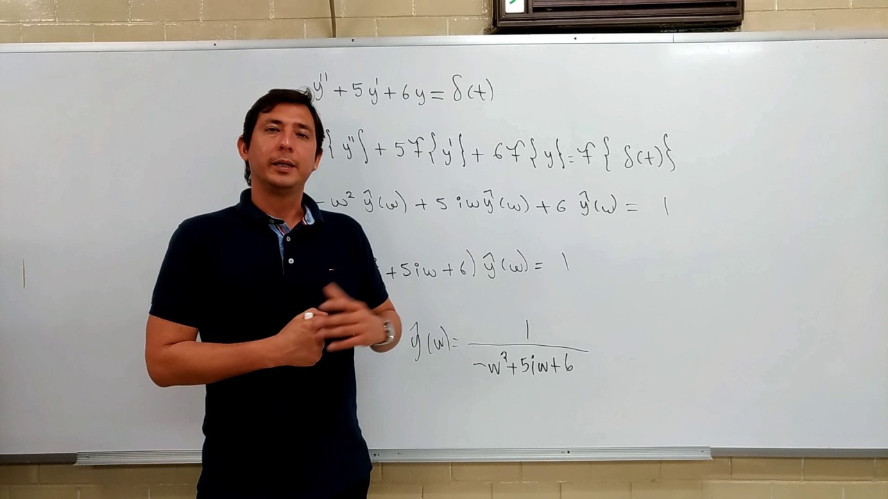 ecuaciones diferenciales con transformada de fourier