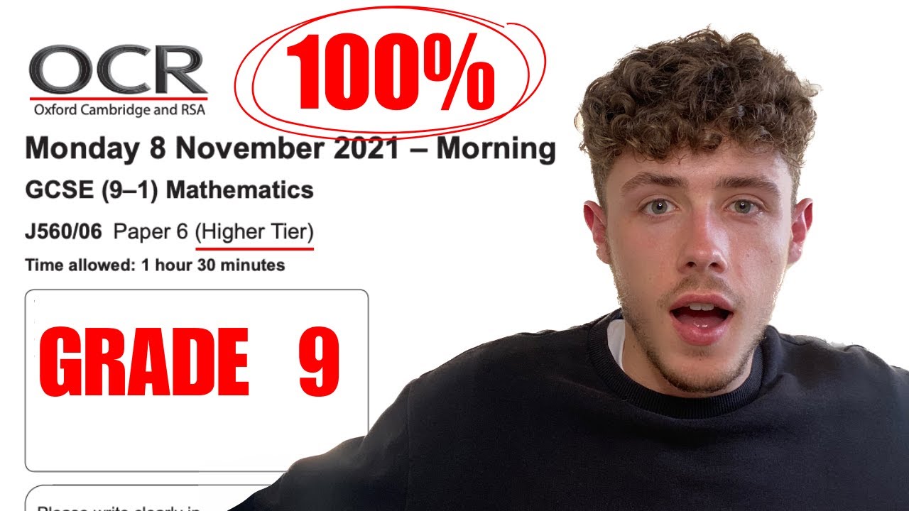 GCSE Maths OCR Higher Paper in 20 Minutes!| How to get a Grade 9