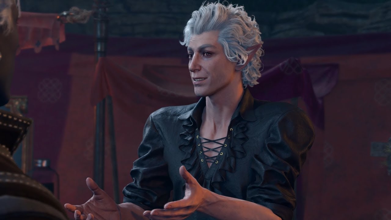 Astarion's act 2 romance scene WITHOUT meeting Araj the blood merchant