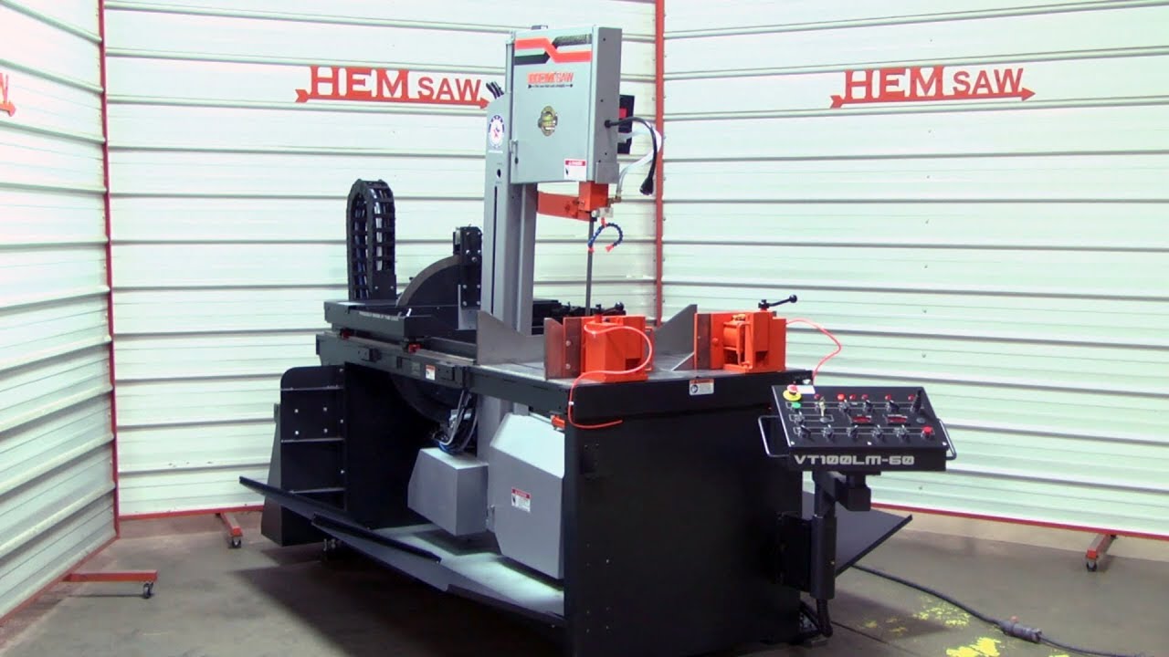 HE&M Saw VT100LM-60 – Vertical Double Miter Band Saw Features & Overview