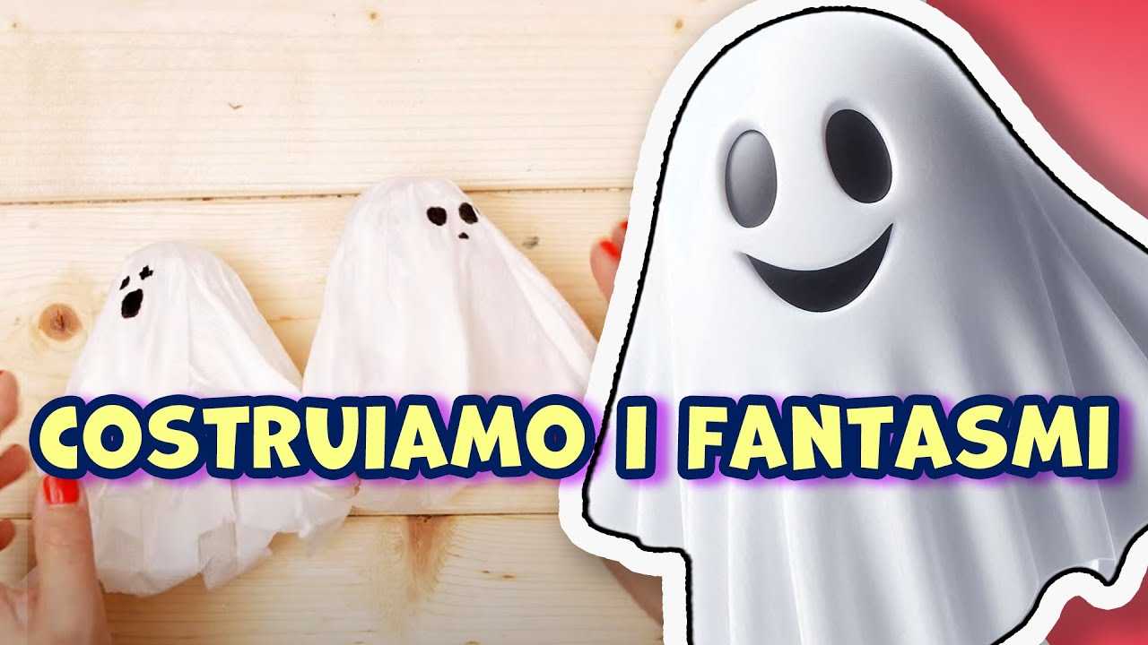 FANTASMI fai da te per BAMBINI 👻 Decorazioni HALLOWEEN DIY 🎃