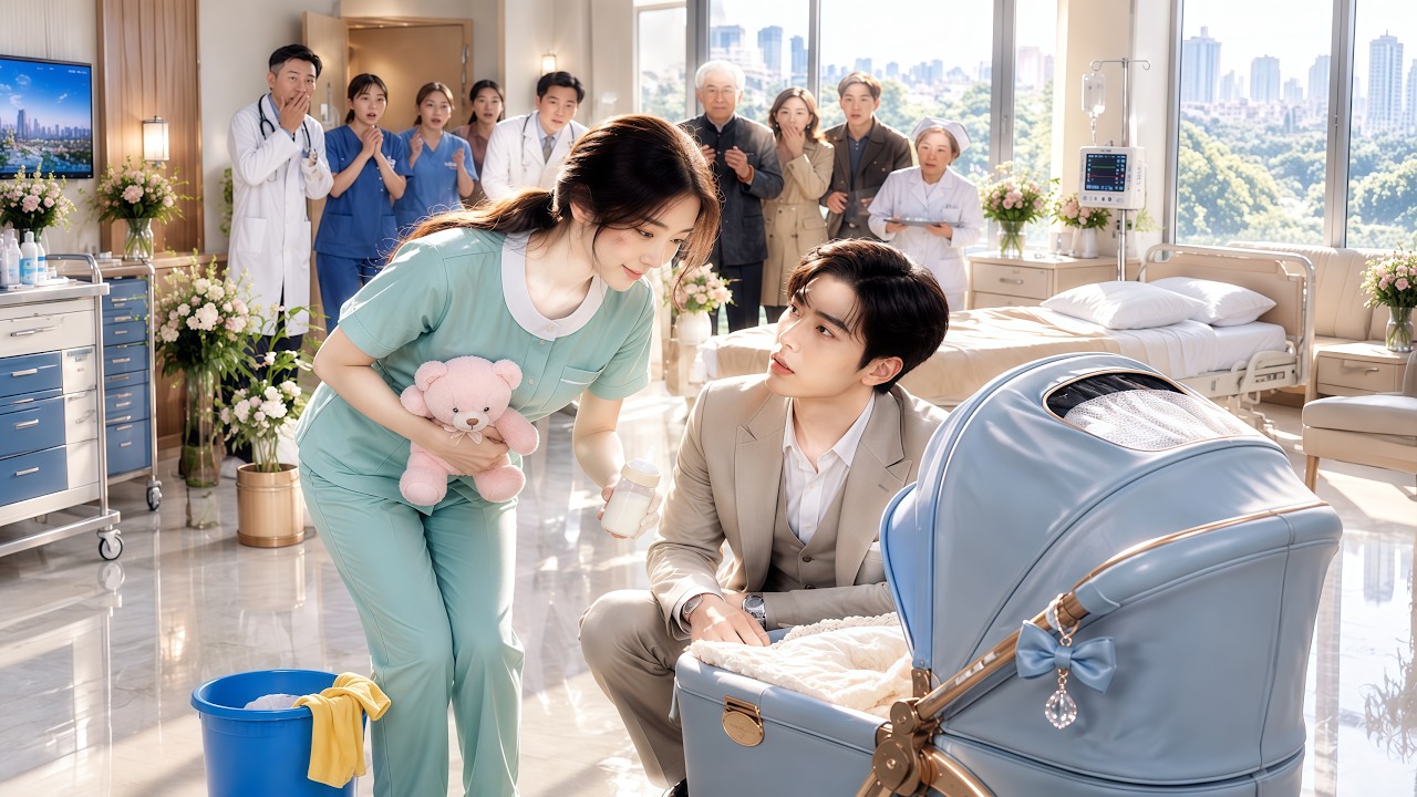 All top docs fail to cure CEO's son cry&mdash;poor cleaner calm him!All think luck,who know she's bio mom!