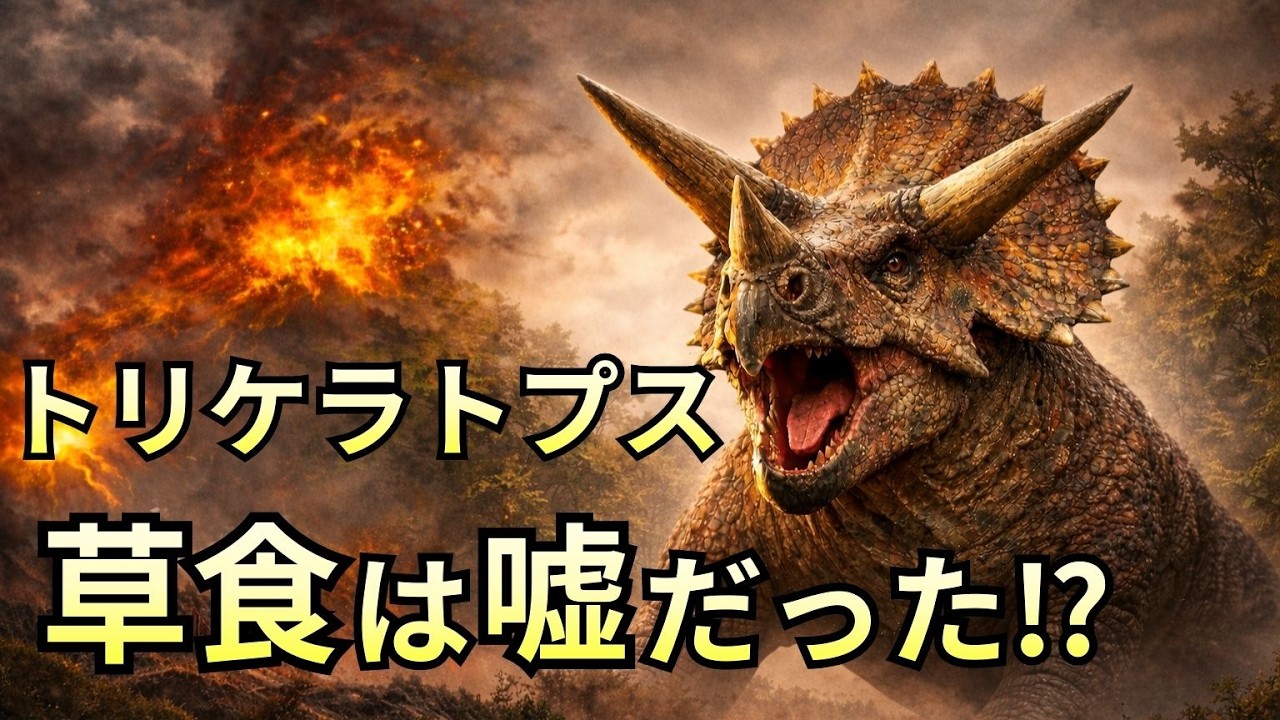 【2026年最新研究】トリケラトプスは「草食」じゃなかった！？最新真実【ゆっくり解説】【恐竜】