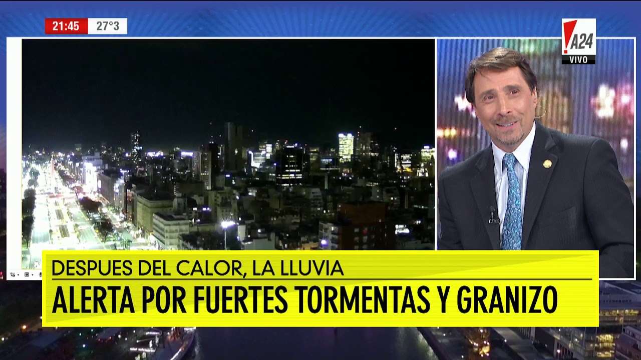 Temporal con granizo en Capital y el Gran Buenos Aires