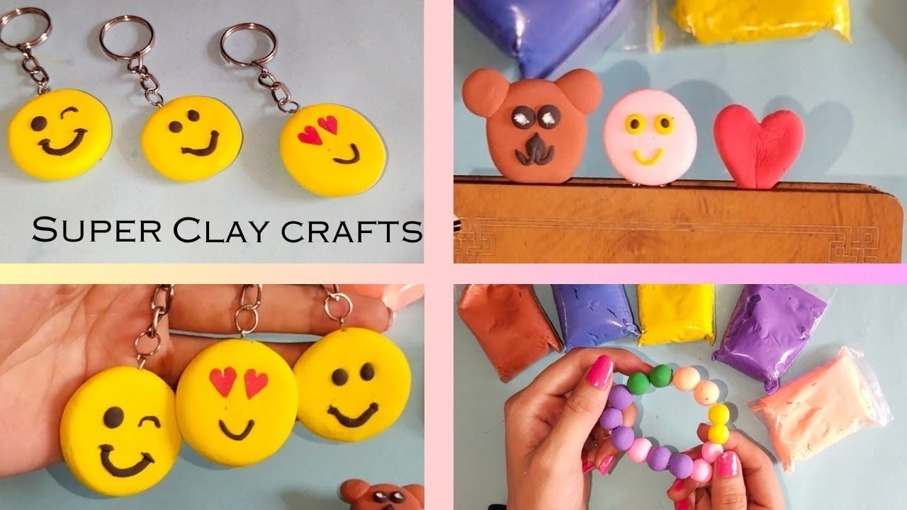 Super clay craft ideas/ DIY clay craft/ back to school craft/  school hacks/ school supplies
