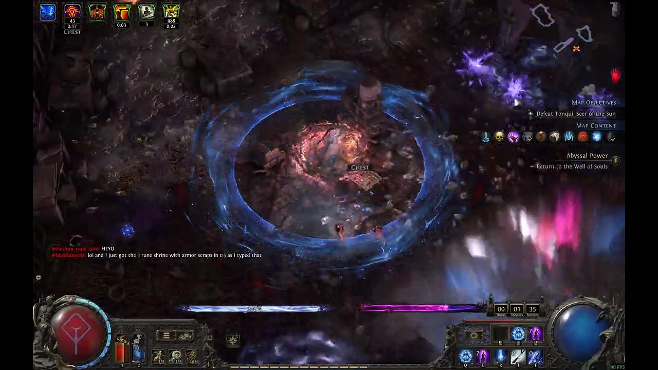 Poe 0.5 Falling thunder spam martial artist endgame mapping- juiced deli 200 breach map v2