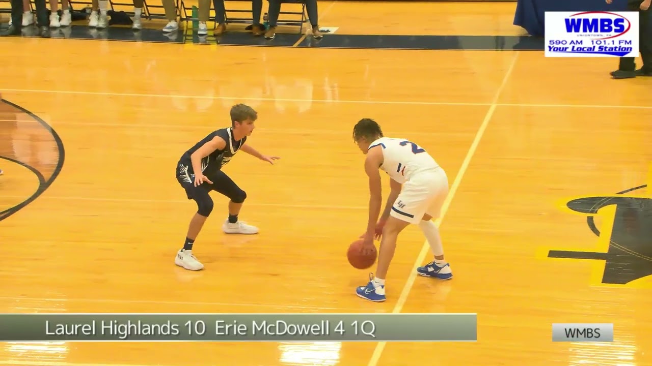 High School Boys Basketball Erie McDowell v. Laurel Highlands (at Mt. Lebanon) 12/3/22