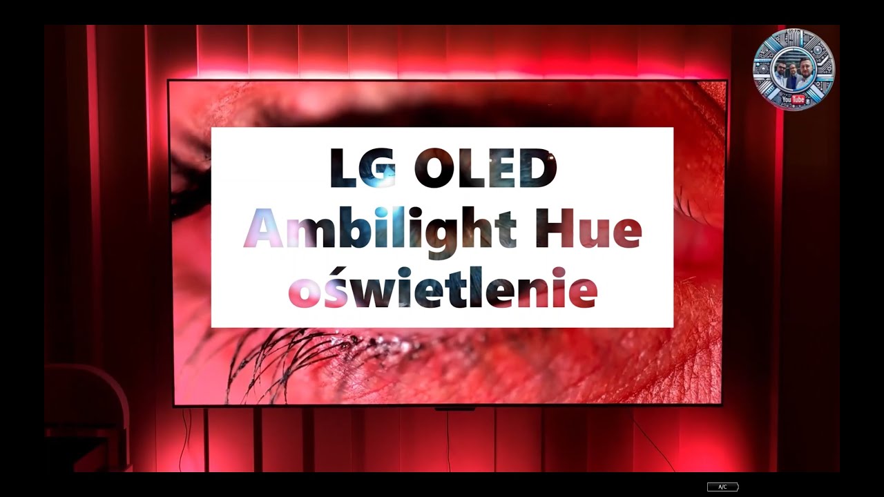 LG OLED Ambilight Hue oświetlenie za telewizorem