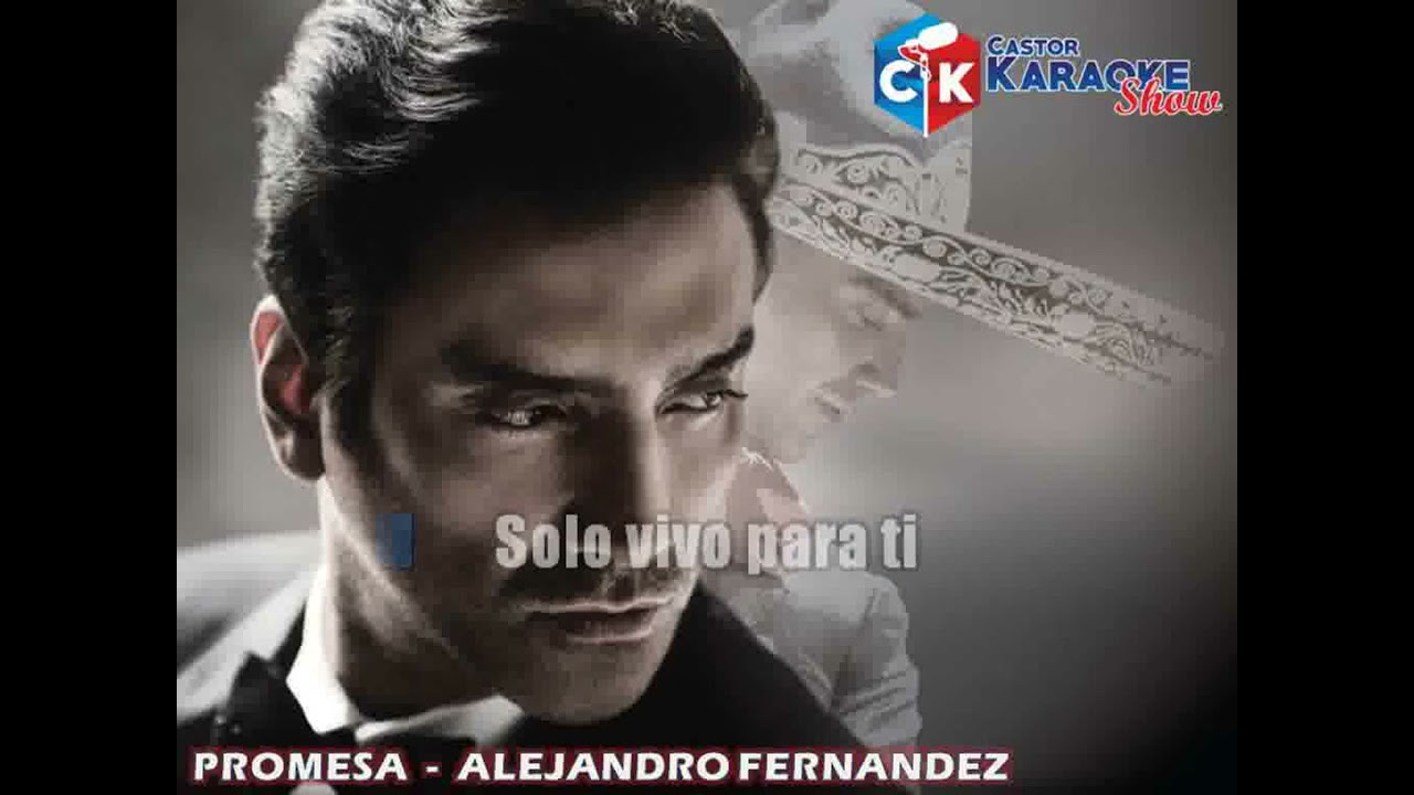 karaoke promesa   alejandro fernandez