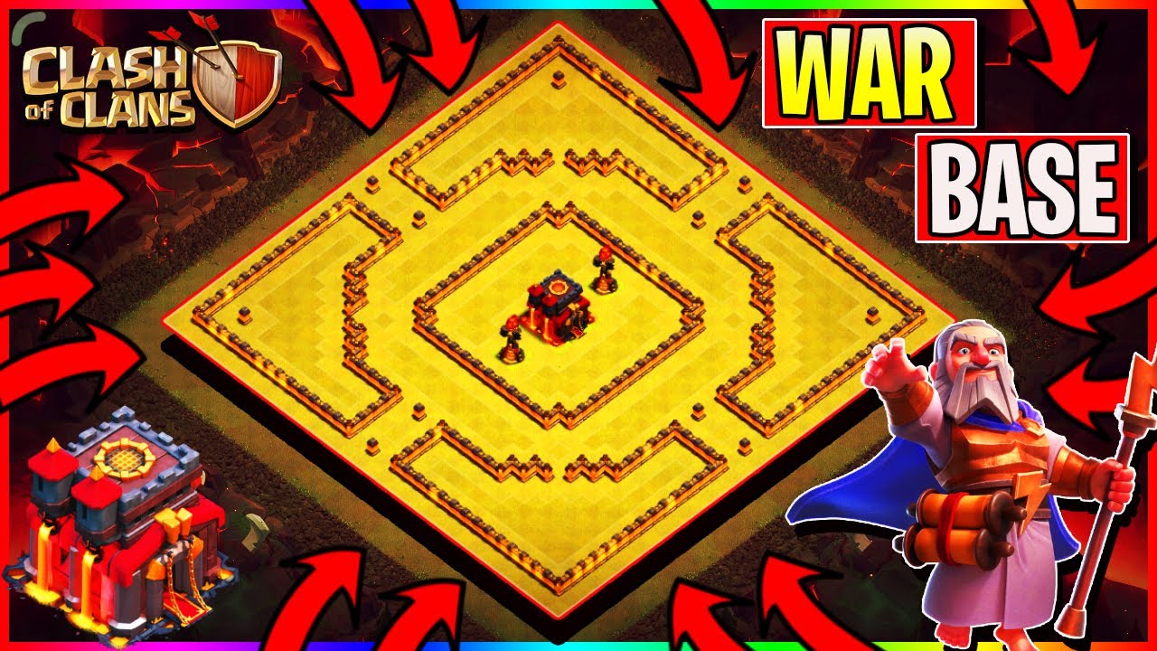 NEW INSANE! TH10 War Base ANTI 3 STAR With CopyLink 2021 - Clash Of Clans #5