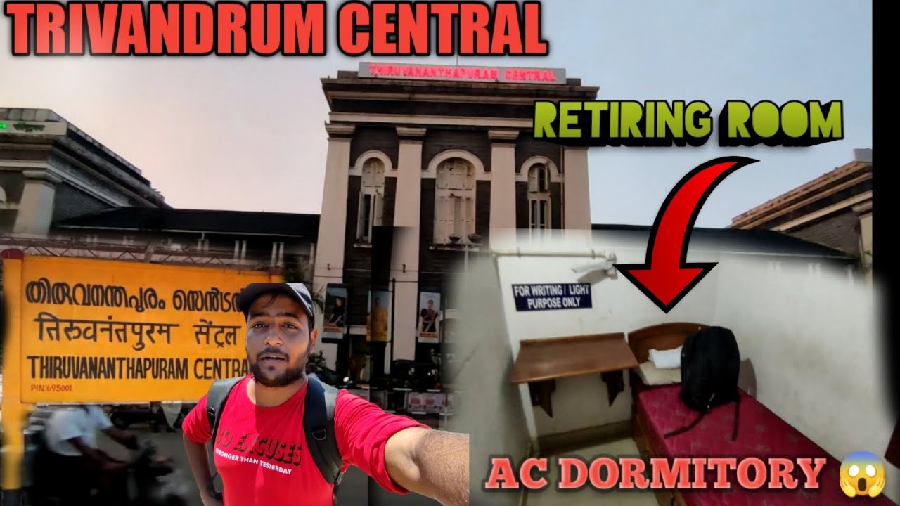 I stayed in Trivandrum Central Ac Dormitory retiring room🤩🤩| Cheap AC room😱